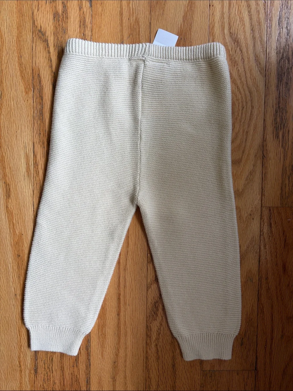 NWT Baby Gap Sweater Knit Garter Pants in French Vanilla 6-12 months